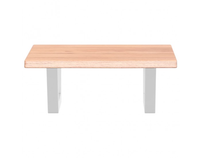 Sonata H Стенен рафт за мивка, стомана и масивно дърво дъб