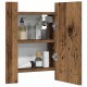 Sonata H LED шкаф за баня с огледало, старо дърво, 40x12x45 см