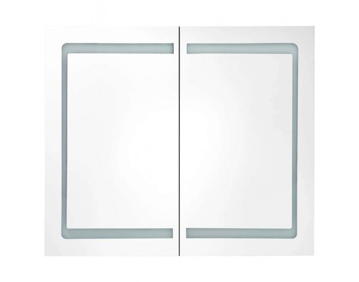 Sonata H LED шкаф с огледало за баня, 80x12,2x68 см