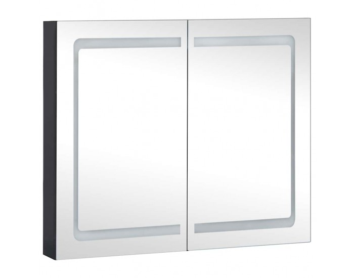 Sonata H LED шкаф с огледало за баня, 80x12,2x68 см