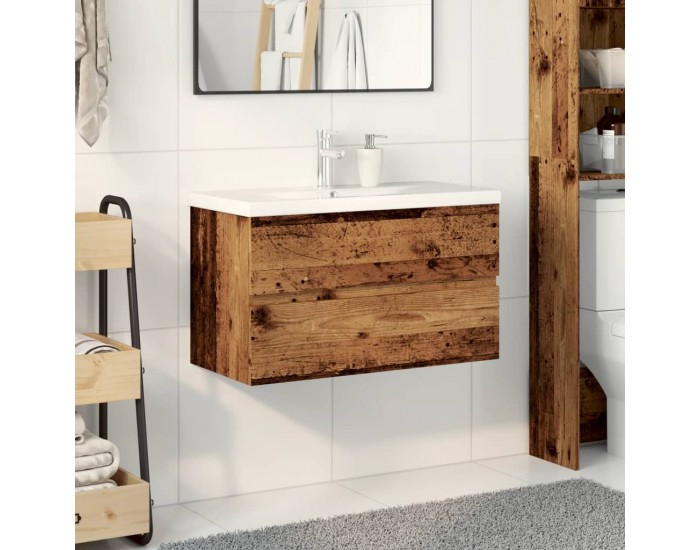 Sonata H шкаф за мивка с вграден басейн Старо дърво