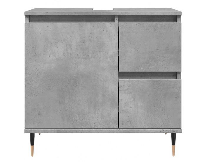 Sonata H Шкаф за баня, бетонно сив, 65x33x60 см, инженерно дърво