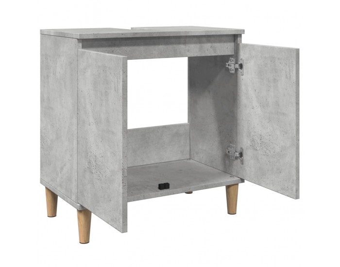 Sonata H Шкаф за мивка, бетонно сиво, 58x33x60 см, инженерно дърво