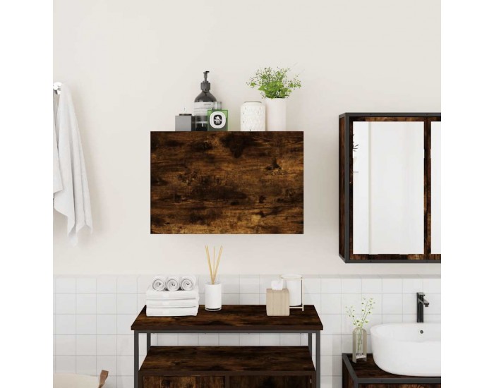 Sonata H Стенен шкаф за баня, опушен дъб, 60x25x40 см, инженерно дърво