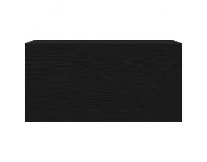 Sonata H Стенен шкаф за баня, черни, 80x25x40 см, инженерно дърво