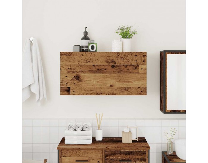 Sonata H Стенен шкаф за баня, старо дърво, 80x25x40 см, инженерно дърво