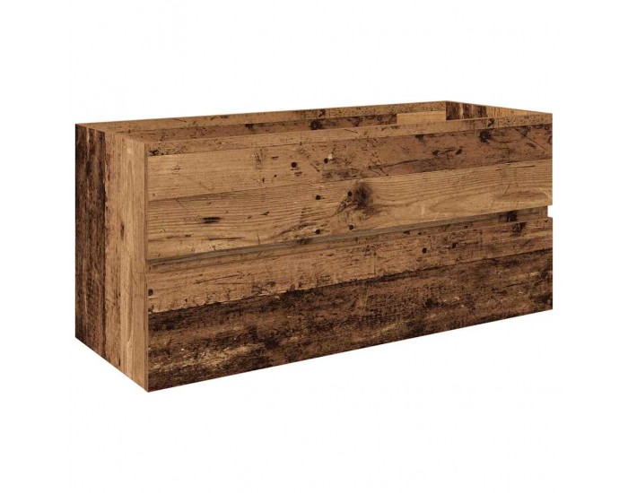 Sonata H шкаф за мивка с вграден басейн и смесител Старо дърво