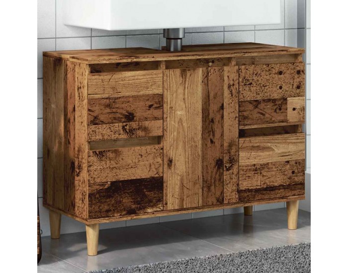 Sonata H Шкаф за мивка, старо дърво, 80x33x60 см, инженерно дърво