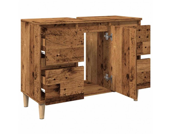 Sonata H Шкаф за мивка, старо дърво, 80x33x60 см, инженерно дърво