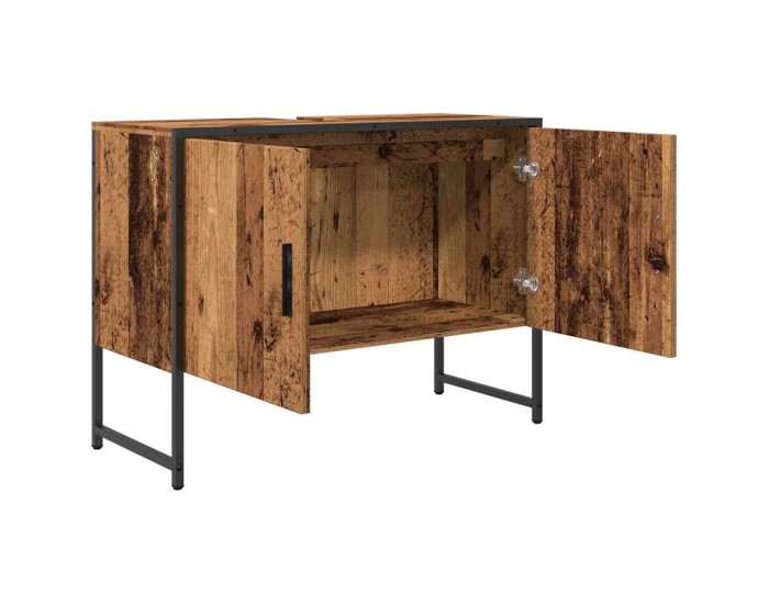 Sonata H Шкаф за мивка в банята Старо дърво 80x33x60 cm