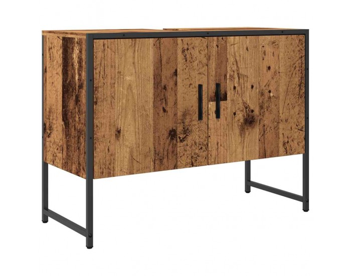 Sonata H Шкаф за мивка в банята Старо дърво 80x33x60 cm