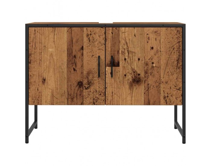 Sonata H Шкаф за мивка в банята Старо дърво 80x33x60 cm