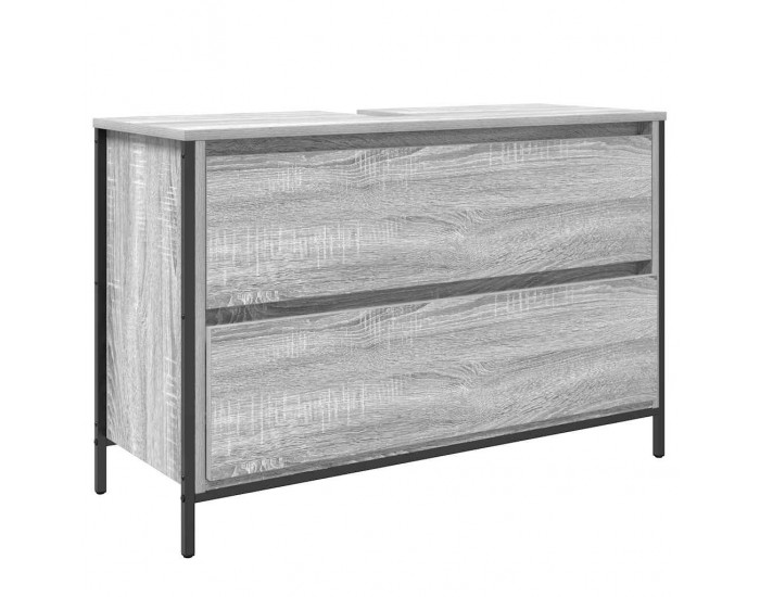 Sonata H Шкаф за баня с чекмеджета сив сонома 90x34,5x60 cm