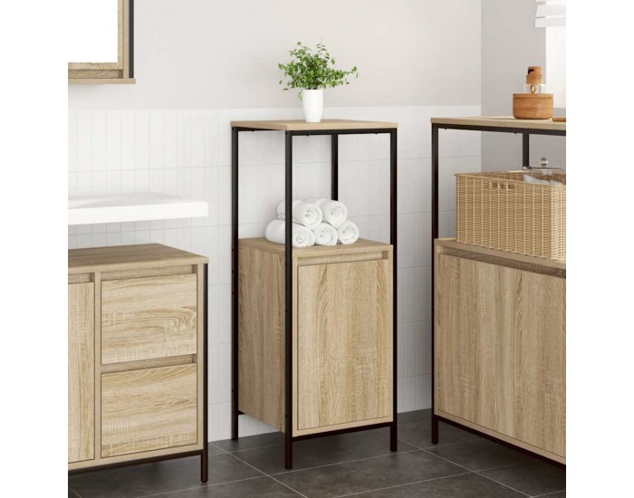 Sonata H Шкаф за баня с рафтове дъб сонома 36x35x95 cm