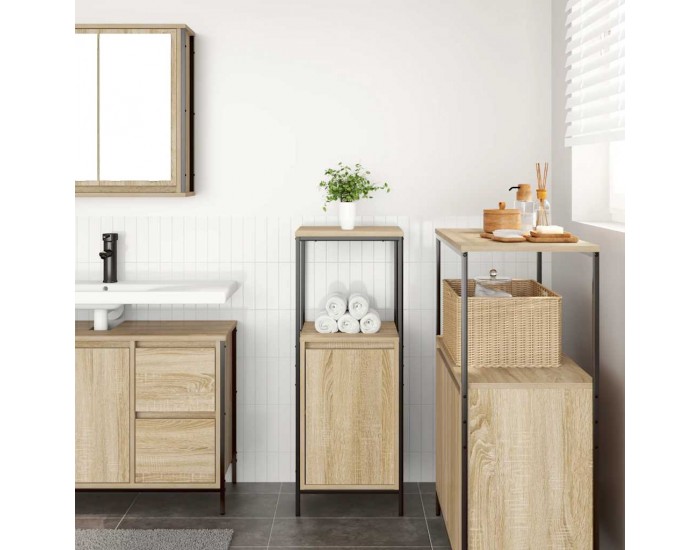 Sonata H Шкаф за баня с рафтове дъб сонома 36x35x95 cm