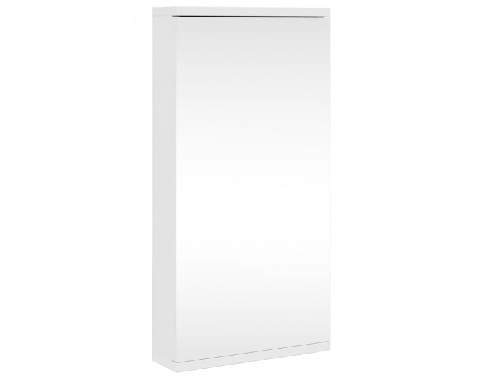 Sonata H Ъглов шкаф с огледало за баня бял 30x24x60 см