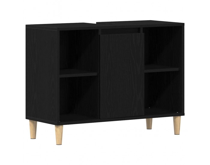 Sonata H Шкаф за мивка, черен дъб, 80x33x60 см, инженерно дърво