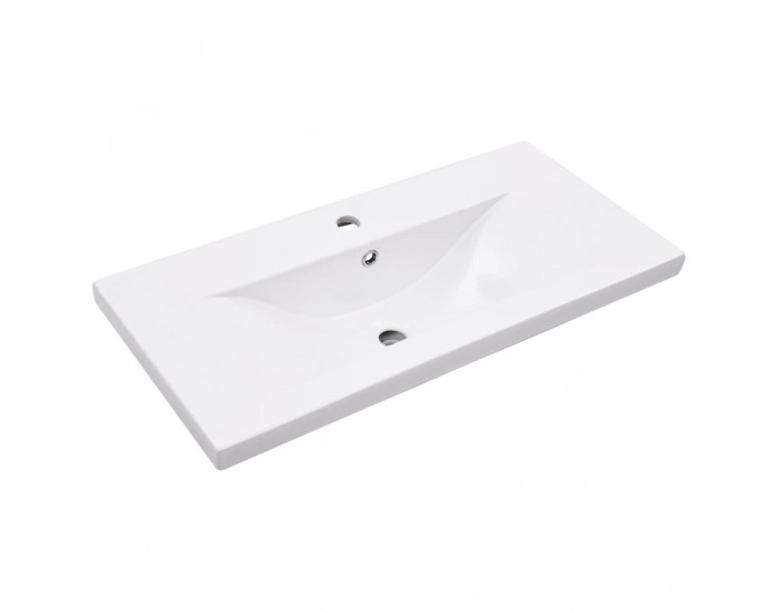 Sonata H Рамка за мивка за баня с вграден умивалник, бяла, желязна