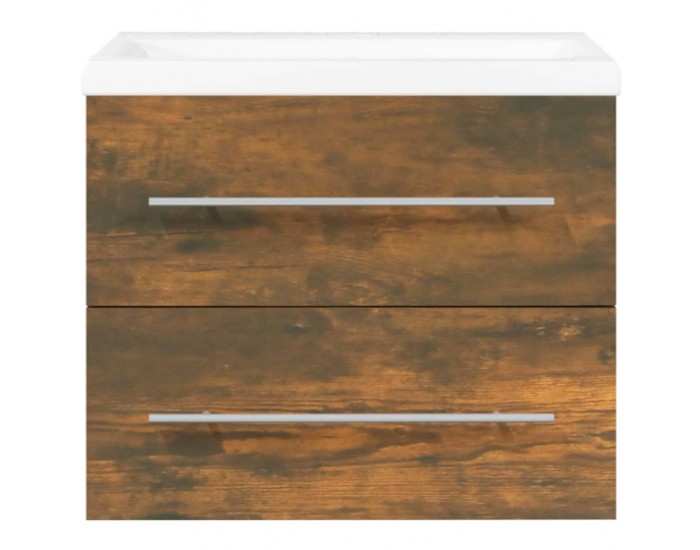 Sonata H Шкаф за мивка с вградена мивка, опушен дъб, инженерно дърво