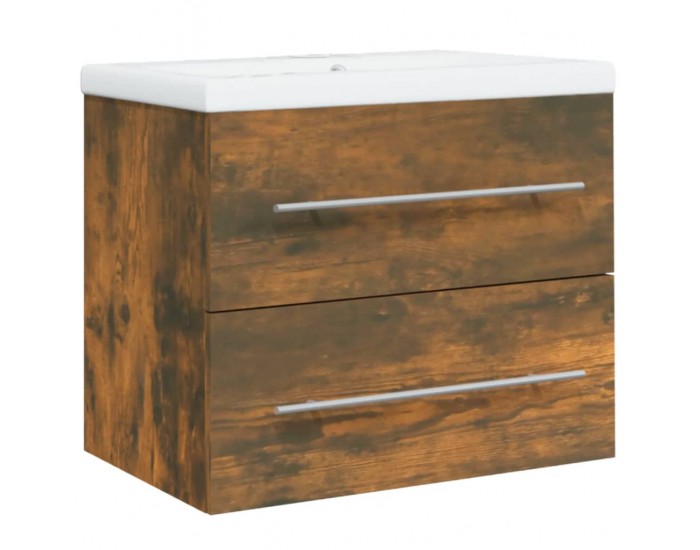 Sonata H Шкаф за мивка с вградена мивка, опушен дъб, инженерно дърво