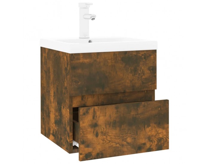 Sonata H Шкаф за мивка с вградена мивка, опушен дъб, инженерно дърво