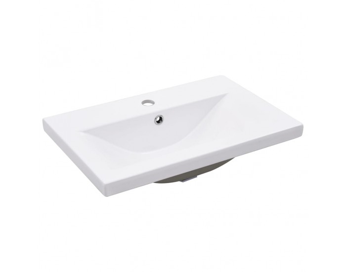 Sonata H Рамка за мивка за баня с вграден умивалник, черна, желязна