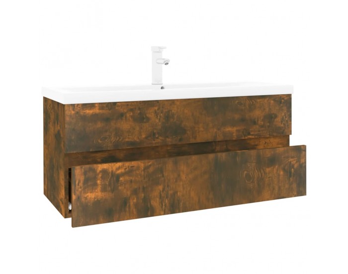 Sonata H Шкаф за мивка с вградена мивка, опушен дъб, инженерно дърво