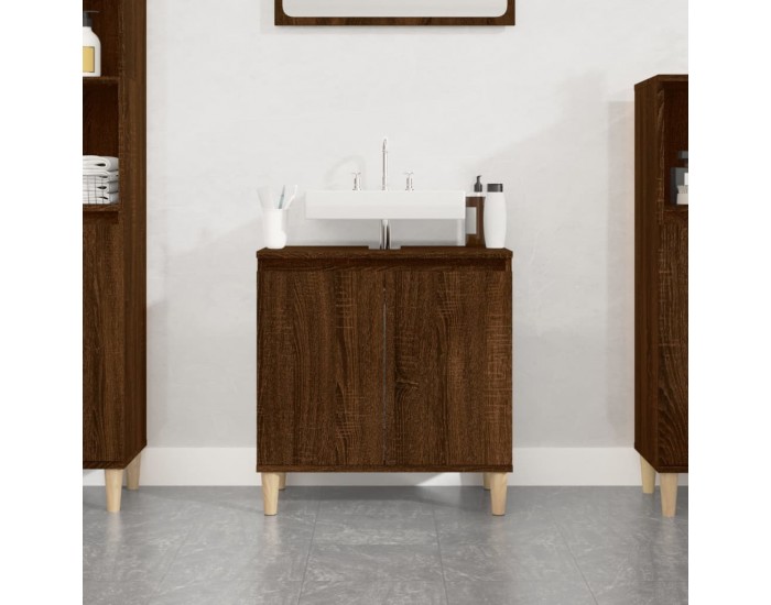 Sonata H Шкаф за мивка, кафяв дъб, 58x33x60 см, инженерно дърво