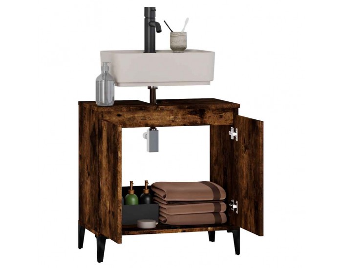 Sonata H Шкаф за мивка, опушен дъб, 58x33x60 см, инженерно дърво