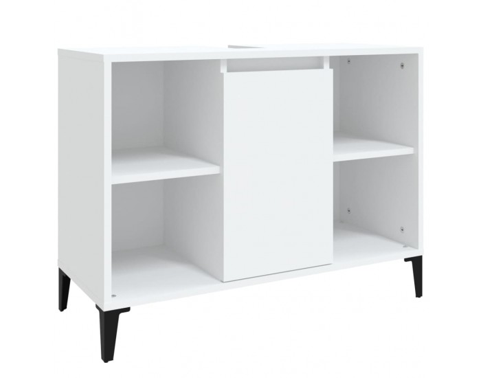 Sonata H Шкаф за мивка, бял, 80x33x60 см, инженерно дърво