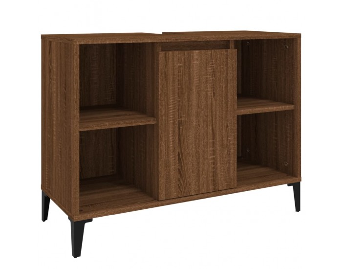 Sonata H Шкаф за мивка, кафяв дъб, 80x33x60 см, инженерно дърво