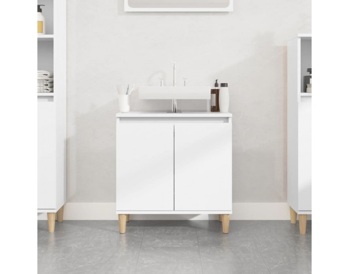Sonata H Шкаф за мивка, бял, 58x33x60 см, инженерно дърво