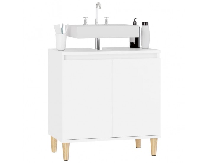 Sonata H Шкаф за мивка, бял, 58x33x60 см, инженерно дърво