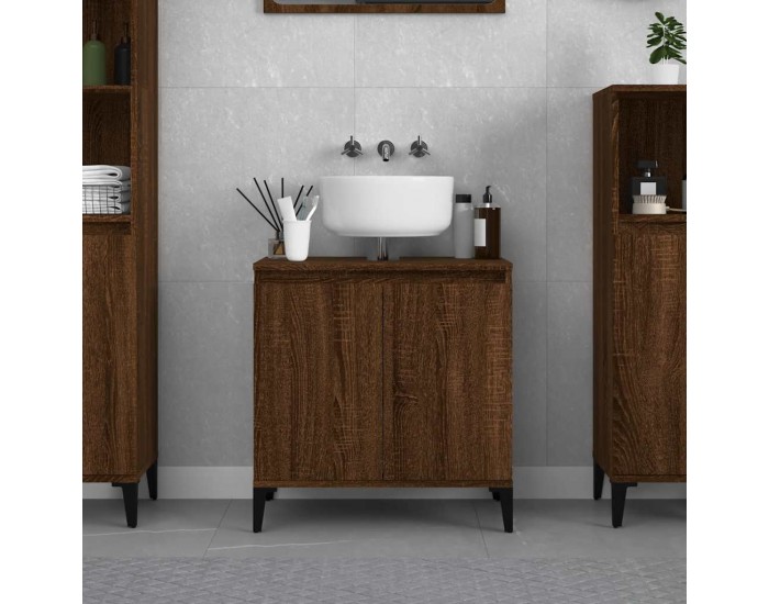 Sonata H Шкаф за мивка, кафяв дъб, 58x33x60 см, инженерно дърво