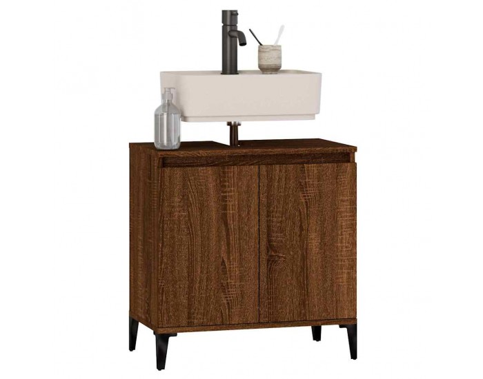 Sonata H Шкаф за мивка, кафяв дъб, 58x33x60 см, инженерно дърво