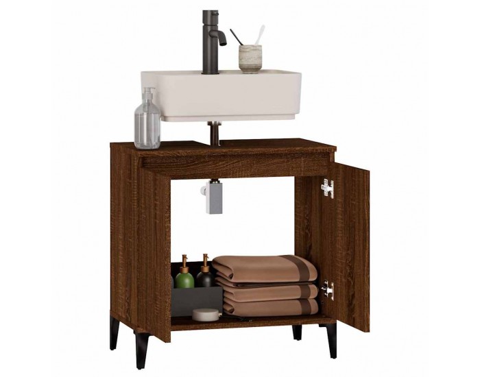 Sonata H Шкаф за мивка, кафяв дъб, 58x33x60 см, инженерно дърво