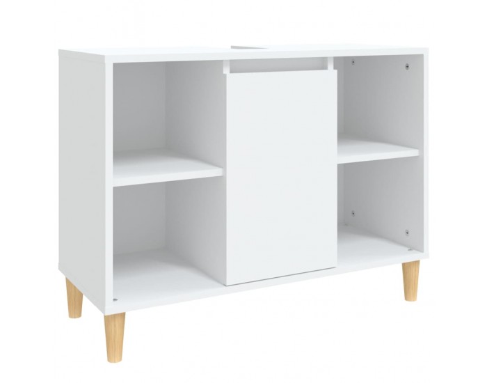 Sonata H Шкаф за мивка, бял, 80x33x60 см, инженерно дърво