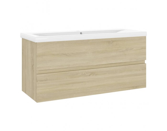 Sonata H Шкаф за баня с вградена мивка, дъб сонома, инженерно дърво