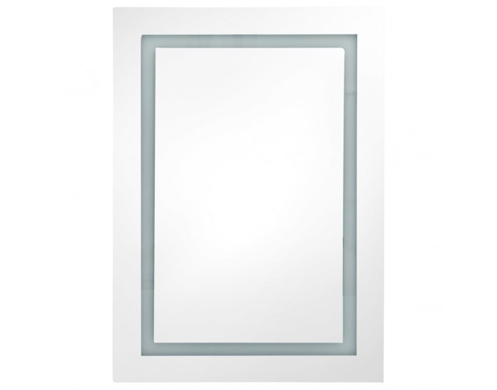 Sonata H LED шкаф с огледало за баня, сив, 50x13x70 см