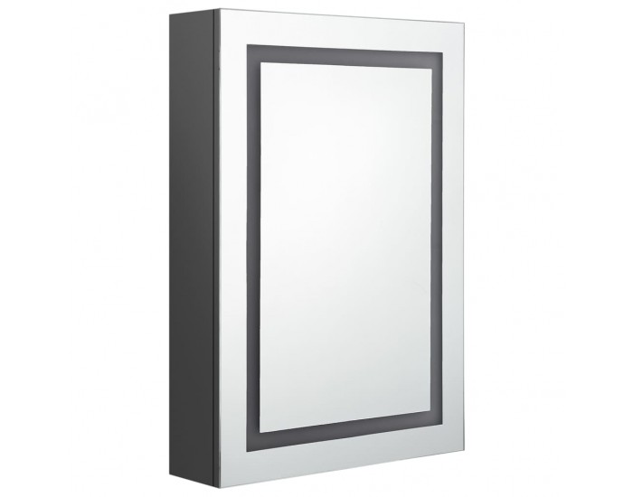 Sonata H LED шкаф с огледало за баня, сив, 50x13x70 см