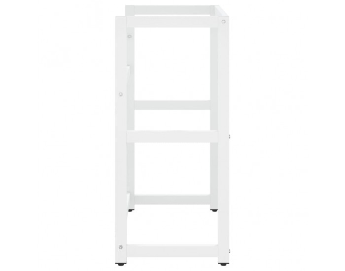 Sonata H Рамка за мивка за баня, бяла, 59x38x83 см, желязо