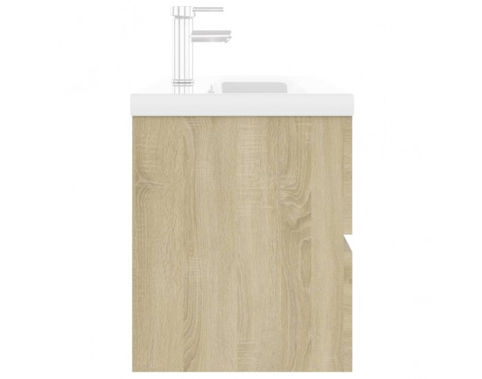 Sonata H Шкаф за баня с вградена мивка, дъб сонома, инженерно дърво