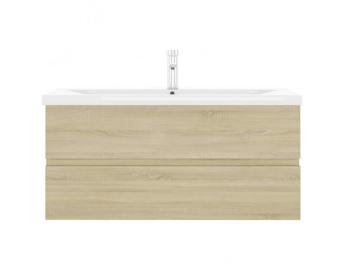 Sonata H Шкаф за баня с вградена мивка, дъб сонома, инженерно дърво