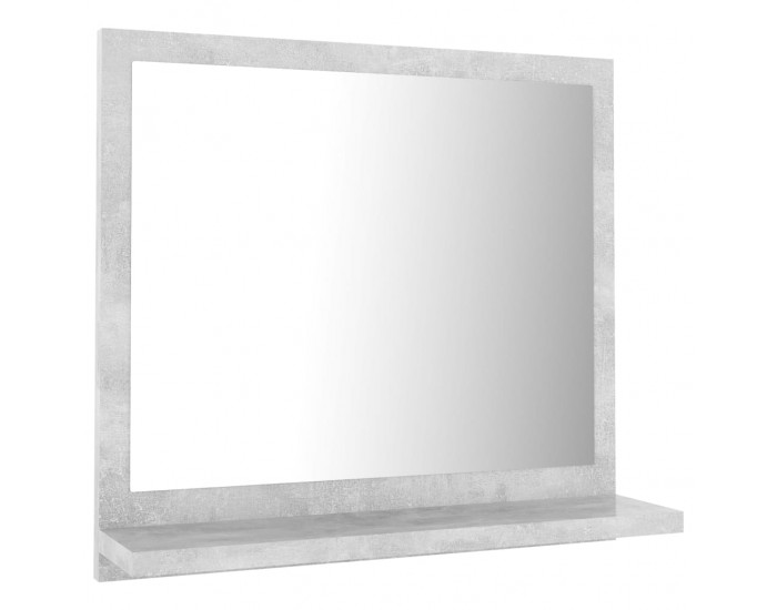 Sonata H Огледало за баня, бетонно сиво, 40x10,5x37 см, инженерно дърво