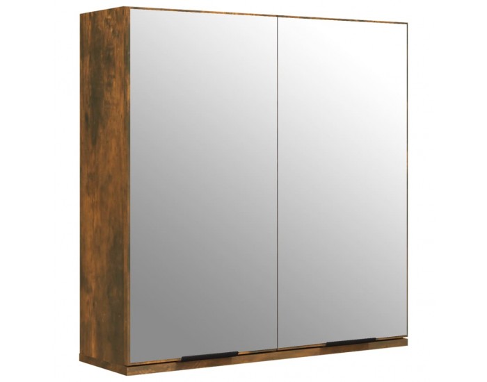 Sonata H Шкаф за баня с огледало, опушен дъб, 64x20x67 см