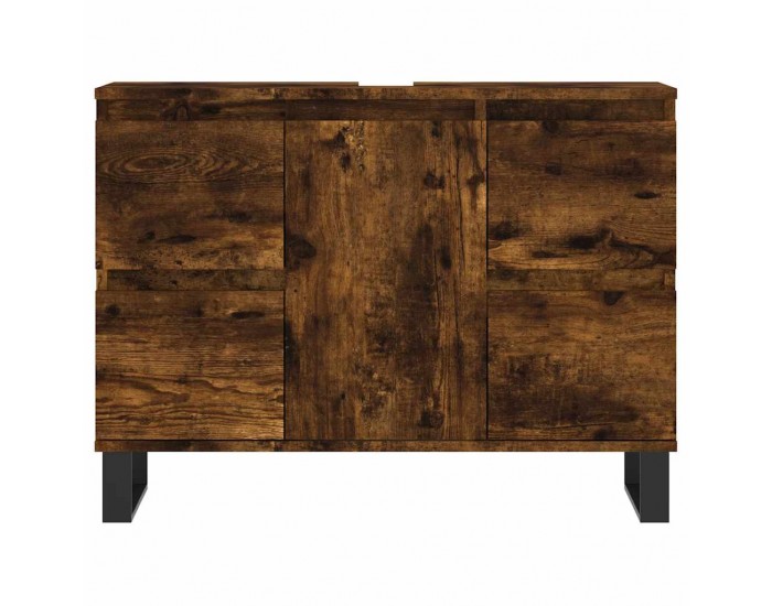 Sonata H Шкаф за баня, опушен дъб, 80x33x60 см, инженерно дърво