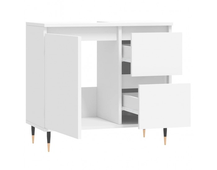 Sonata H Шкаф за баня, бял, 65x33x60 см, инженерно дърво