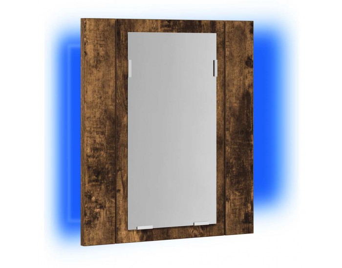 Sonata H LED шкаф за баня огледало опушен дъб 40x12x45см инженерно дърво