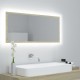 Sonata H LED огледало за баня, дъб сонома, 100x8,5x37 см, акрил