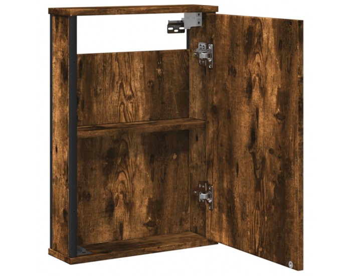 Sonata H Огледален шкаф за баня опушен дъб 42x12x60 см инженерно дърво